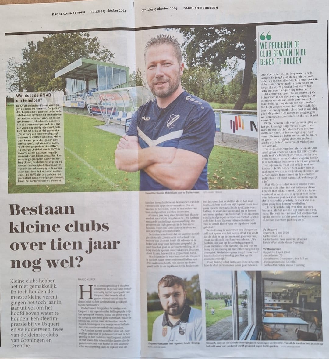Kleine clubs hebben het moeilijk, maar wij geven niet op